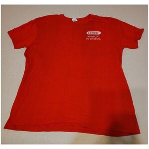 Oregon PowerCut 70 Series EXL Chainsaw Blades Red T Shirt XL Gildan KK